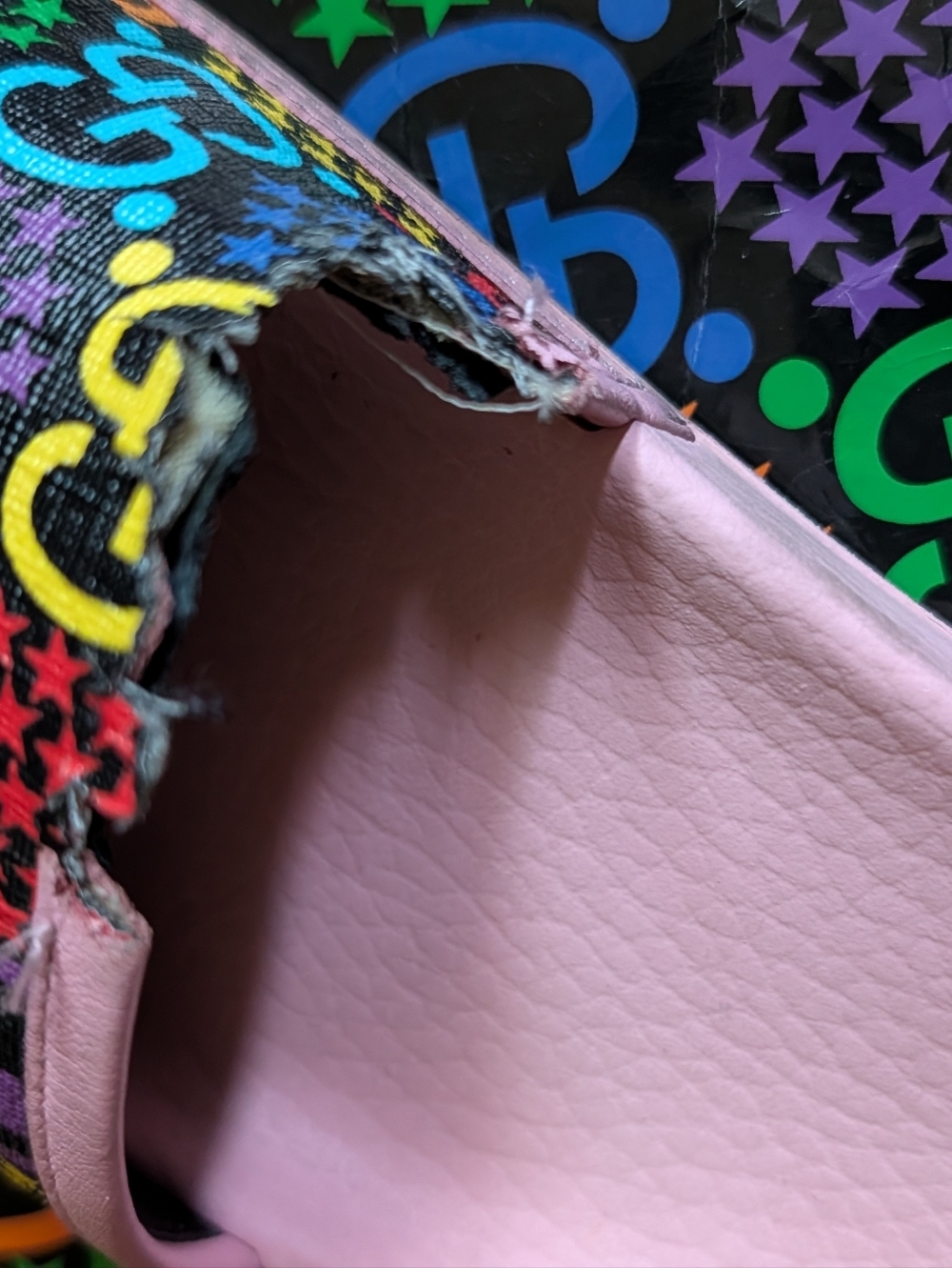 Pink Multicolor G Logo Slide Sandals - Picture 7 of 8